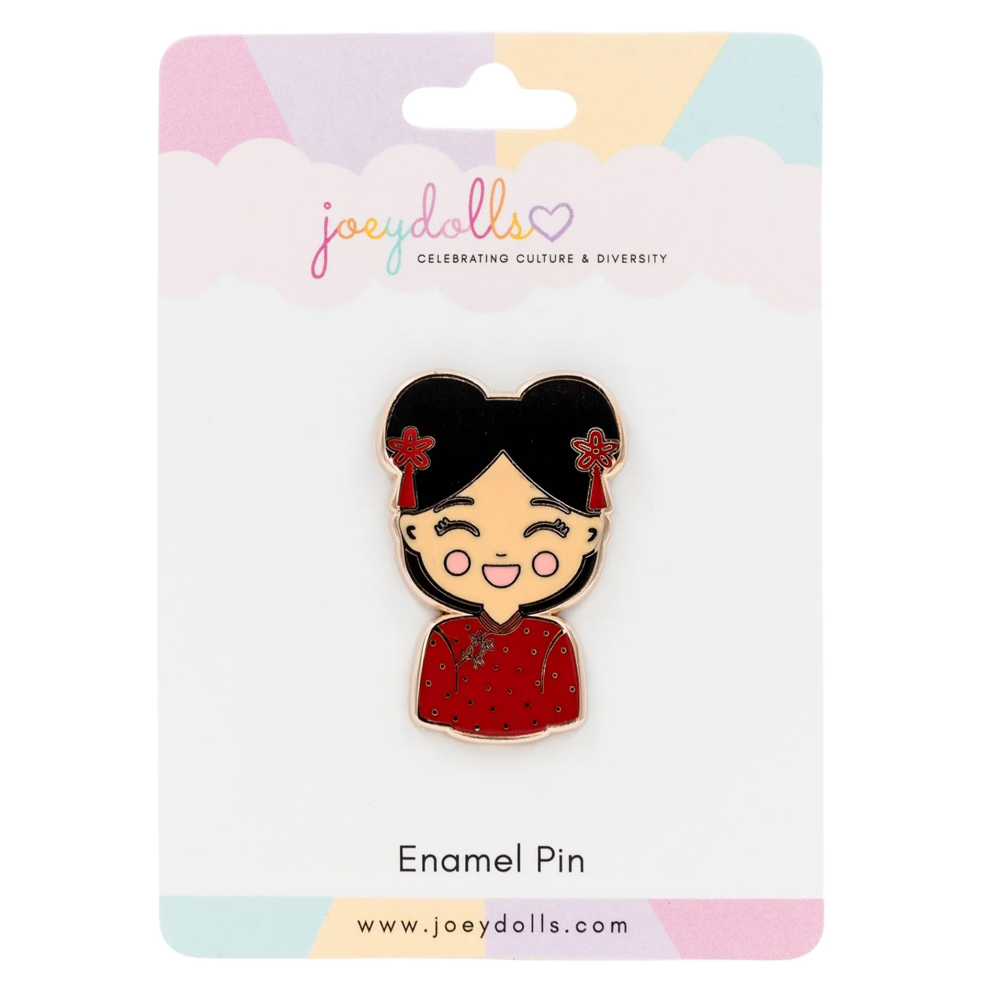 Joeydolls Chinese 'Mei' Enamel Pin - Image 2