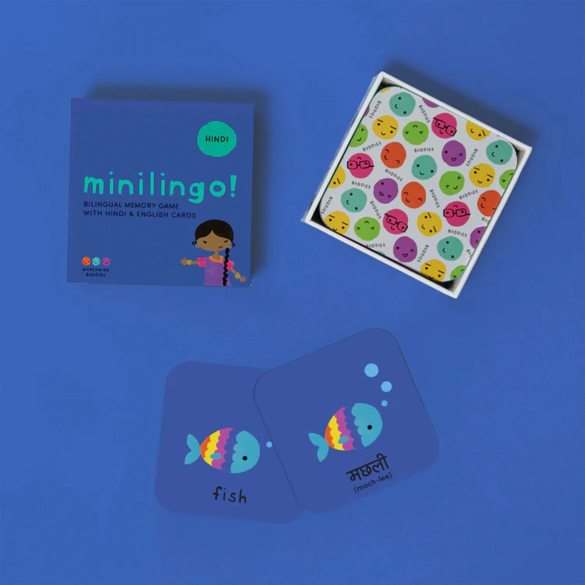Worldwide Buddies Minilingo, English/Hindi Flashcards - Image 4