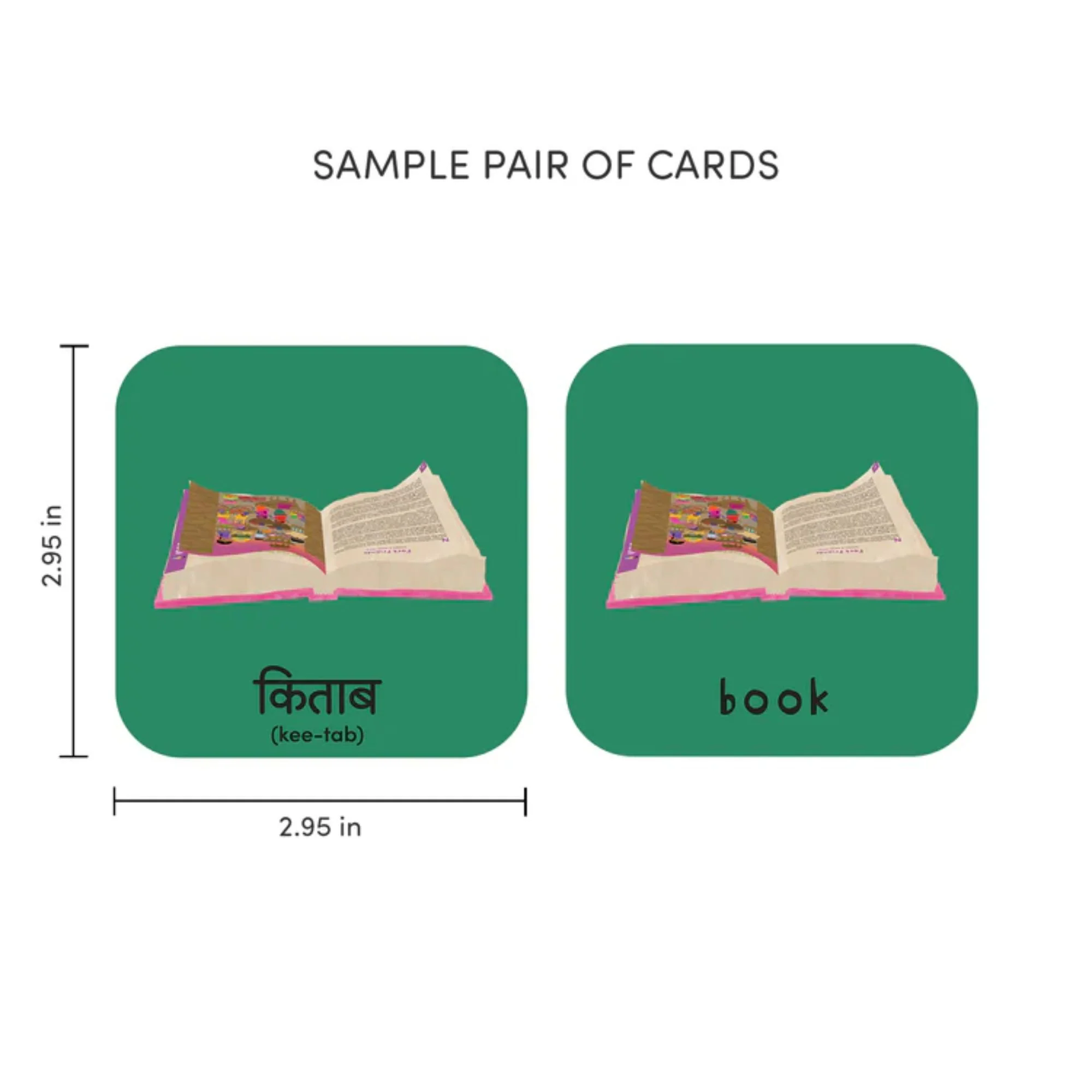 Worldwide Buddies Minilingo, English/Hindi Flashcards - Image 5