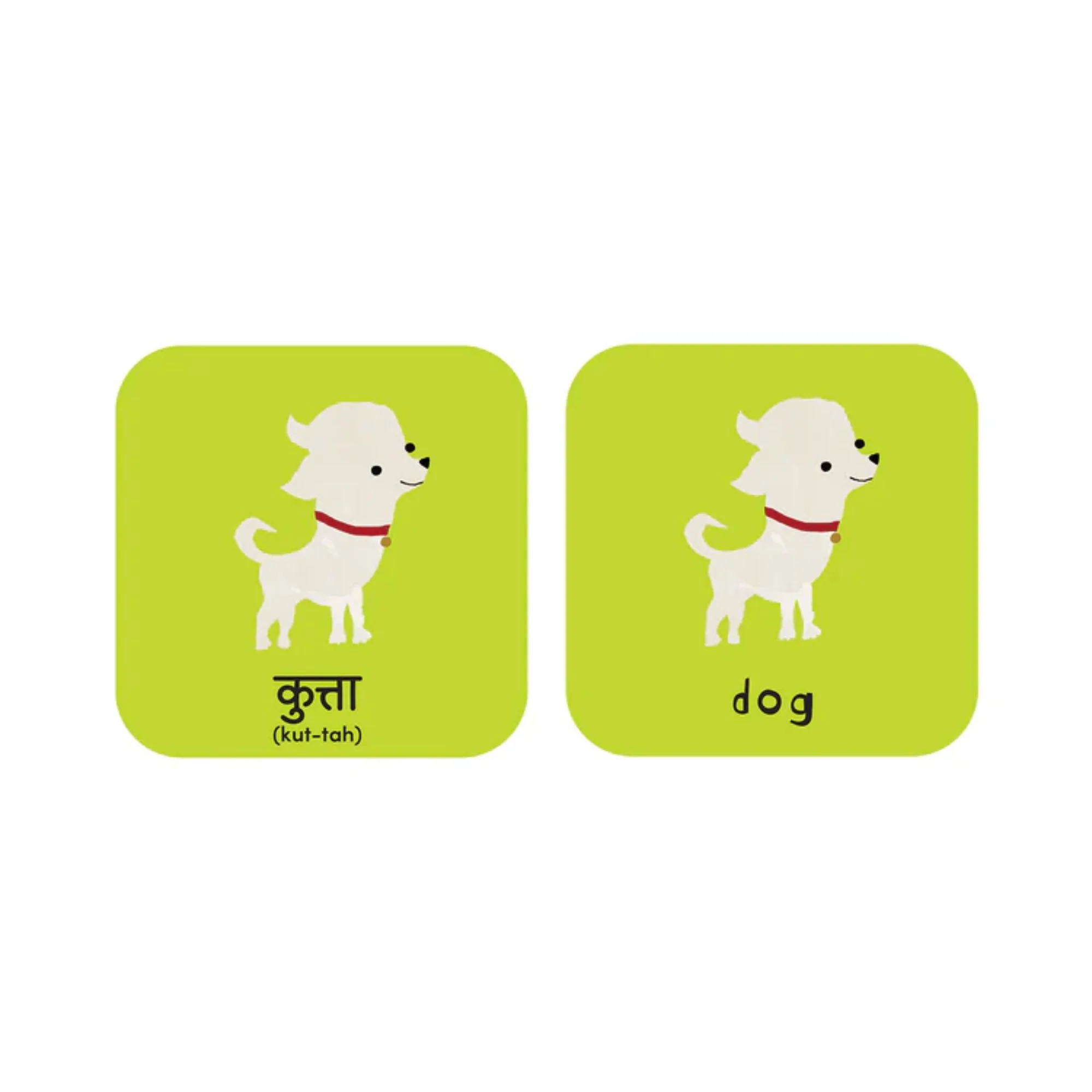 Worldwide Buddies Minilingo, English/Hindi Flashcards - Image 6