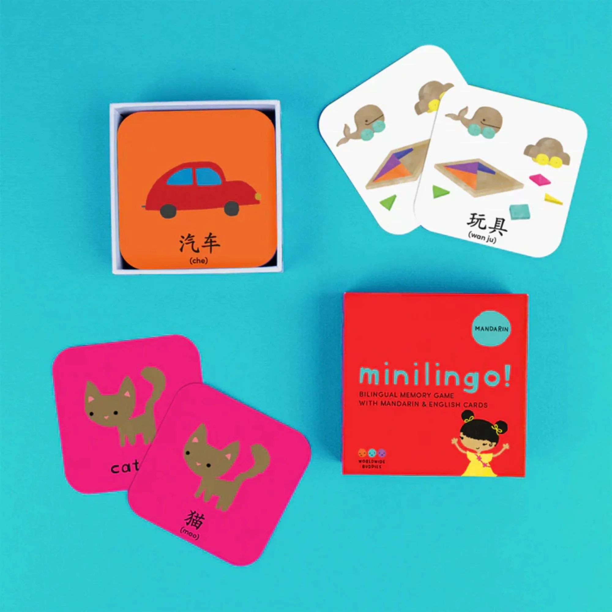 Worldwide Buddies Minilingo, English/Mandarin Flashcards - Image 3
